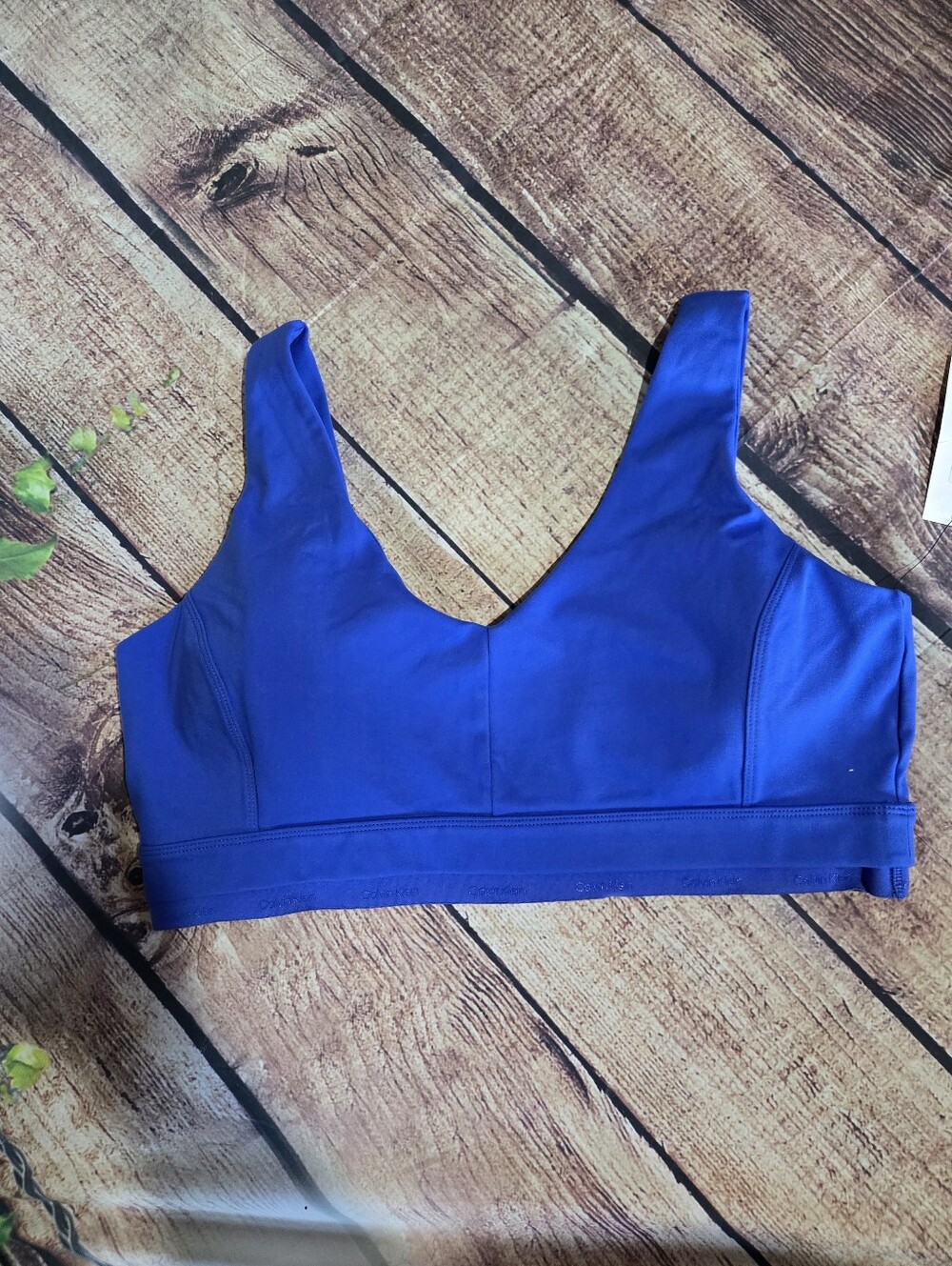 Calvin Klein Royal Blue Wireless Sports Bra